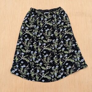 White Stag Skirt 90's Floral Polka‎ Dot Sheer Reversible Cottage Women's Small